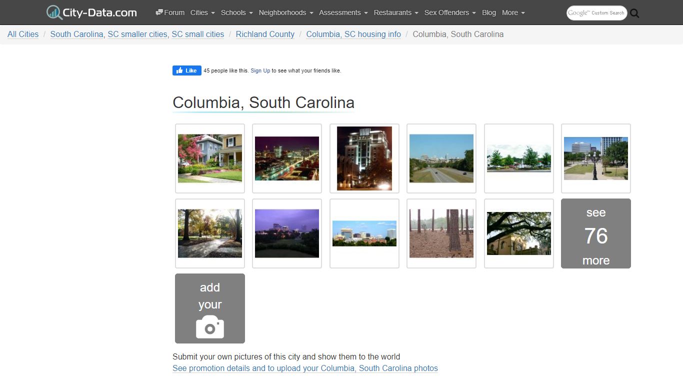Columbia, South Carolina (SC) profile: population, maps, real estate ...